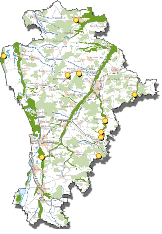 Trollblume Bestandskarte Landkreis AIC FDB