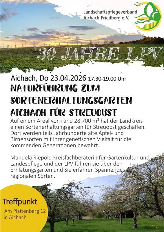 Flyer Führung Sortenerhaltungsgarten